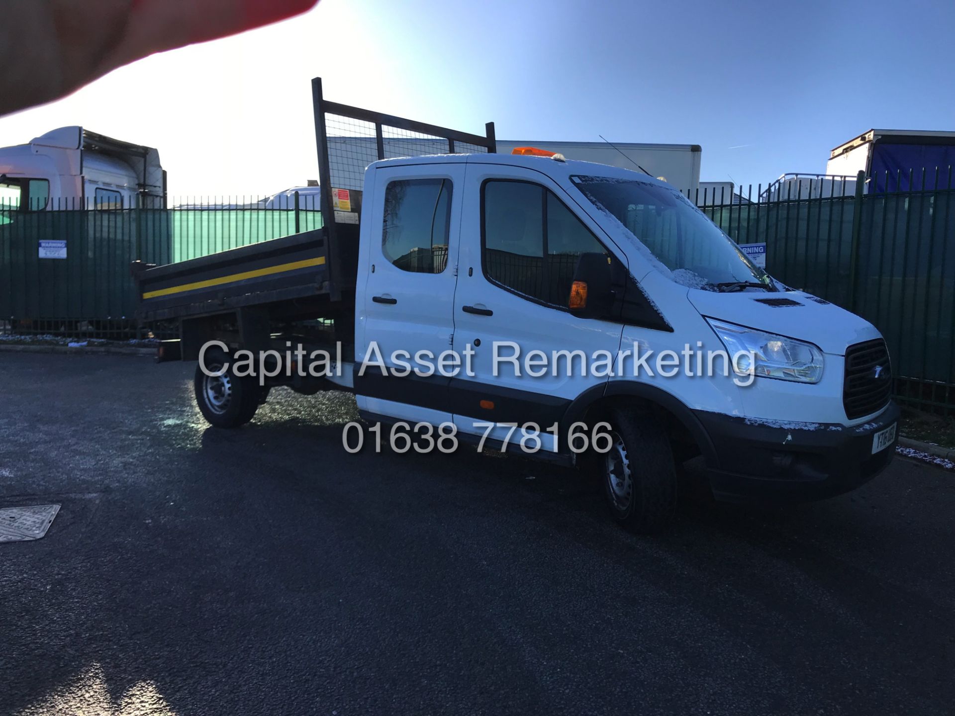 (ON SALE) FORD TRASNIT 2.2TDCI "125BHP - 6 SPEED" T350 D/C "TIPPER" (16 REG) 1 OWNER - LOW MILEAGE - Image 2 of 13