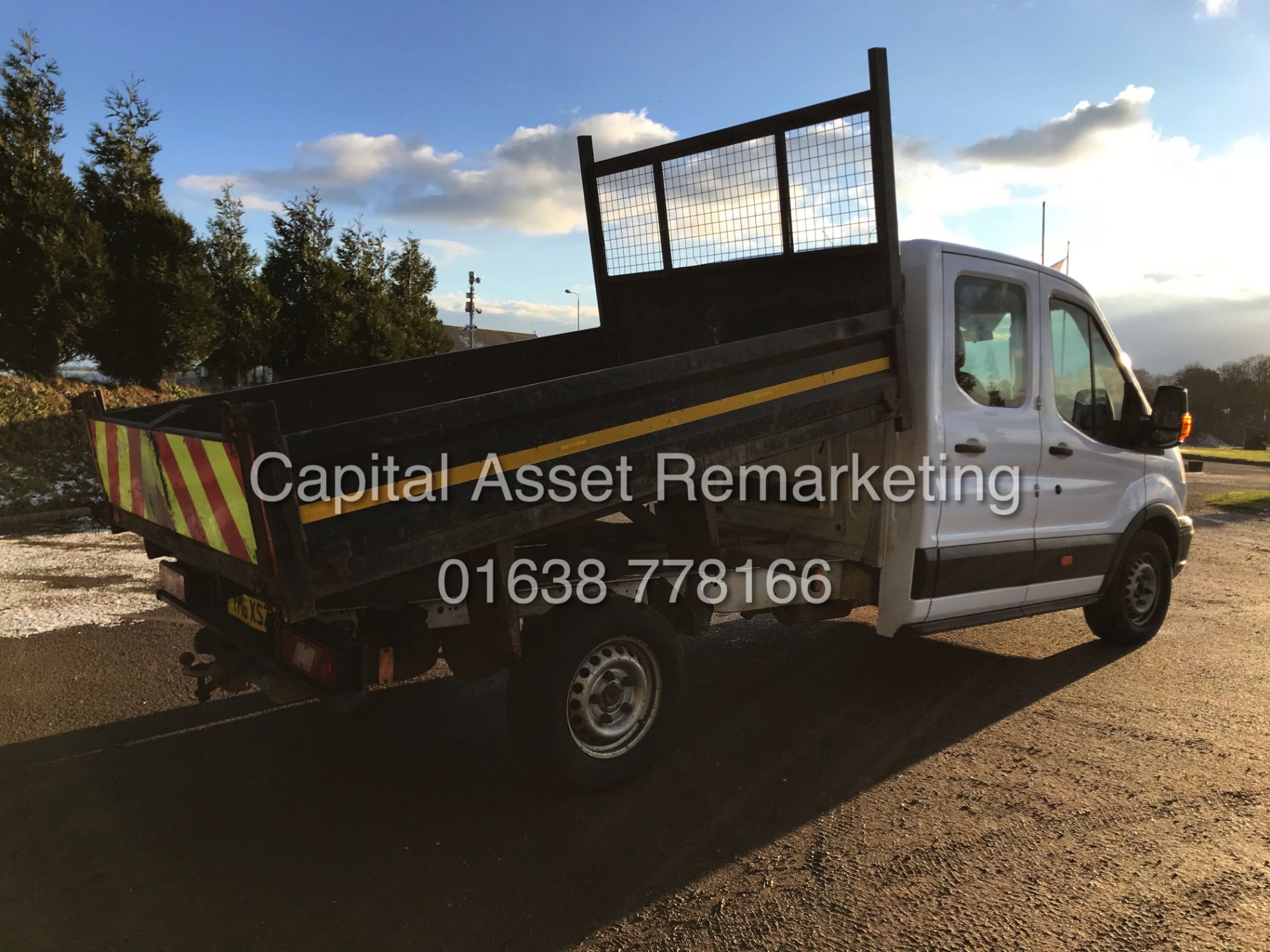 FORD TRANSIT 2.2TDCI T350 "125BHP - 6 SPEED" TIPPER D/C (16 REG) 1 OWNER - Image 4 of 16