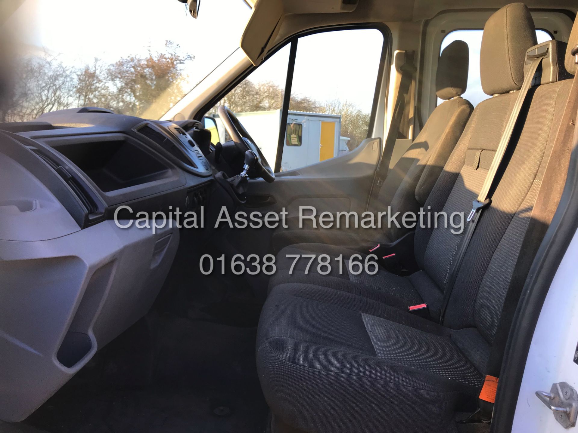 FORD TRANSIT 2.2TDCI T350 "125BHP - 6 SPEED" TIPPER D/C (16 REG) 1 OWNER - Image 13 of 16