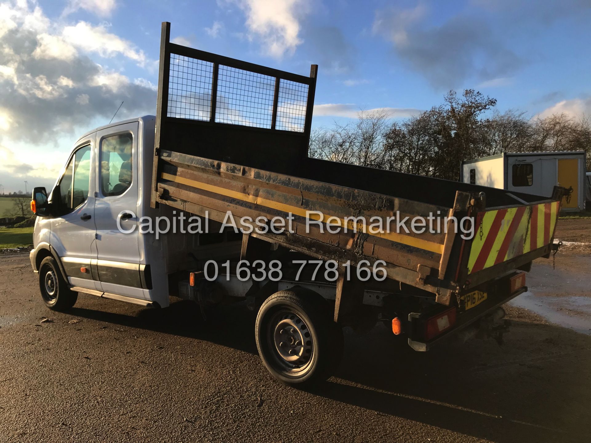 FORD TRANSIT 2.2TDCI T350 "125BHP - 6 SPEED" TIPPER D/C (16 REG) 1 OWNER - Image 5 of 16