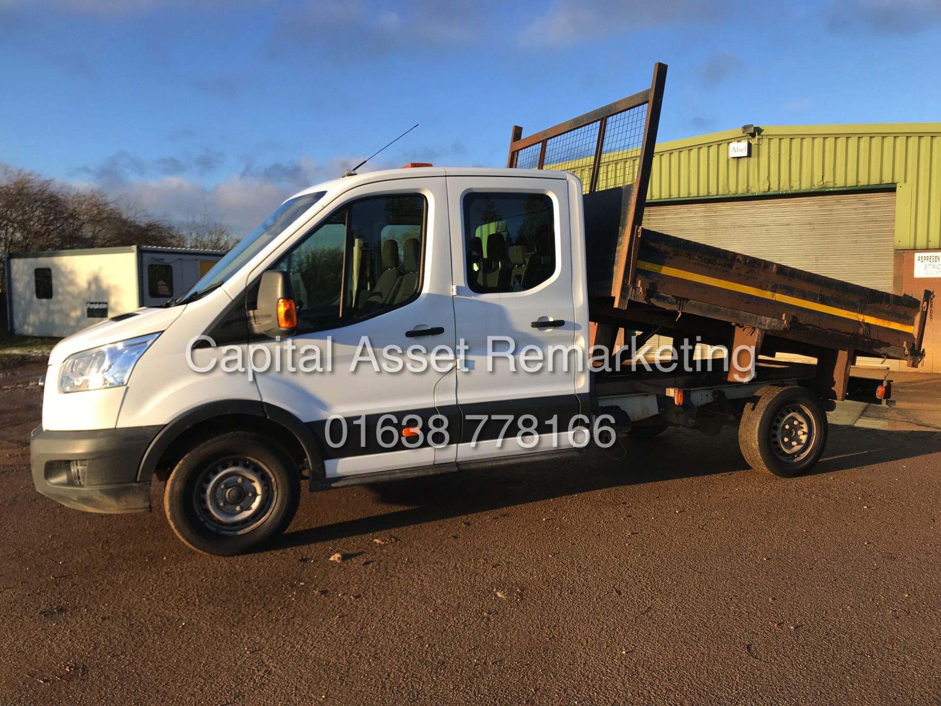 FORD TRANSIT 2.2TDCI T350 "125BHP - 6 SPEED" TIPPER D/C (16 REG) 1 OWNER - Image 7 of 16