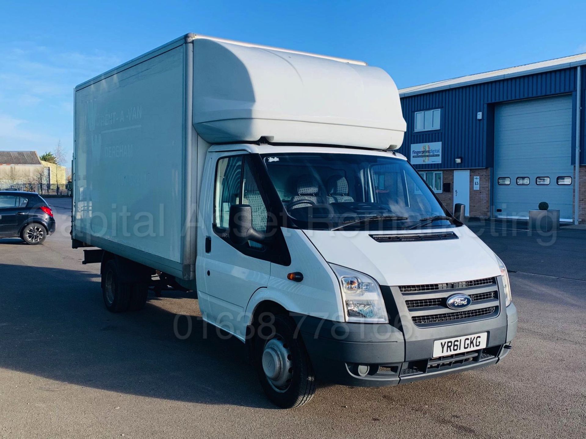 (On Sale) FORD TRANSIT T350L *LWB -LUTON/BOX VAN* (61 REG) '2.4 TDCI - 6 SPEED' *TAIL-LIFT* (NO VAT)