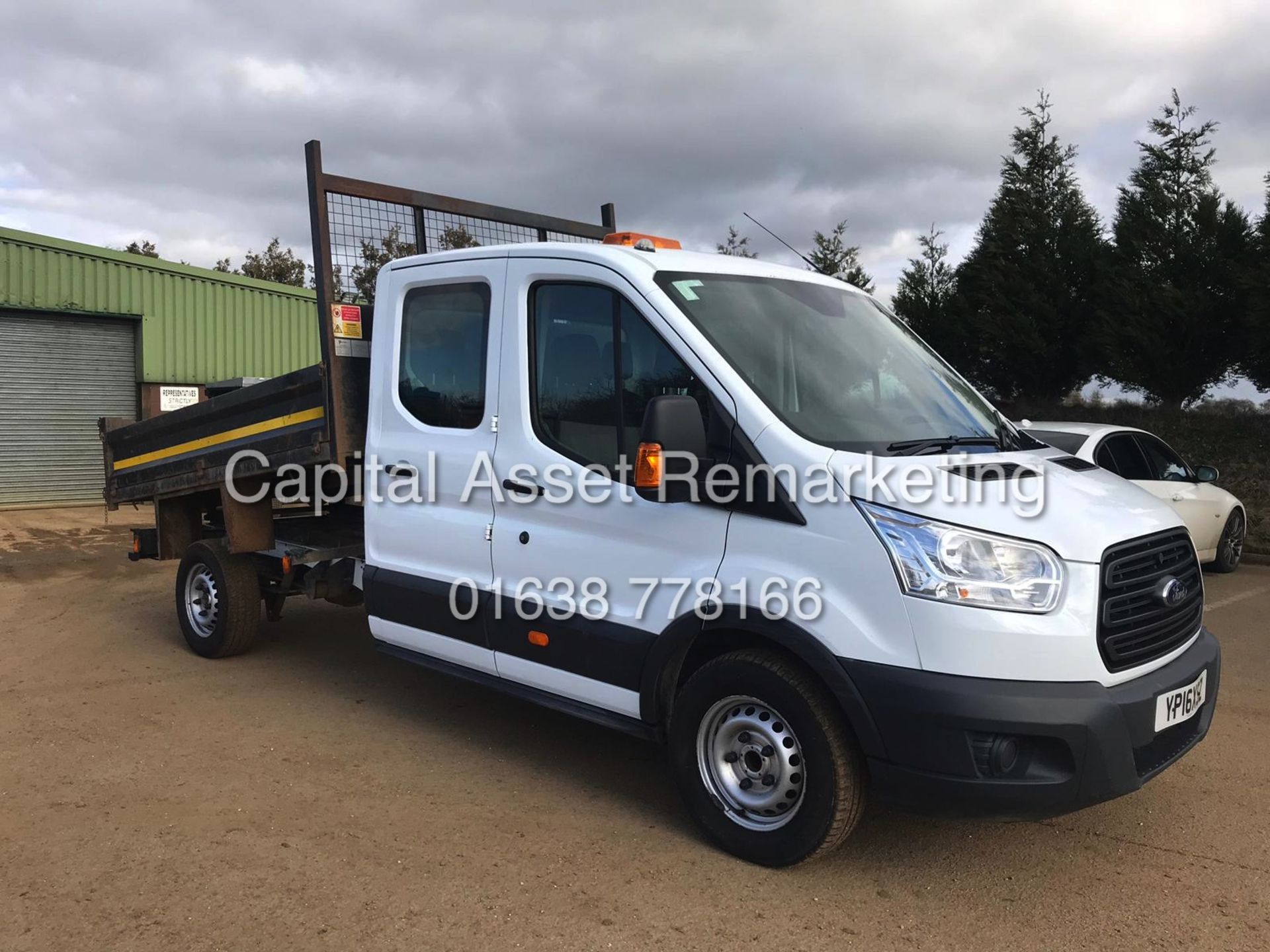 (ON SALE) FORD TRANSIT T350 DOUBLE CAB TIPPER "125"PSI - 16 REG - ONLY 75K MILES - 1 OWNER - LOOK!!! - Image 2 of 10