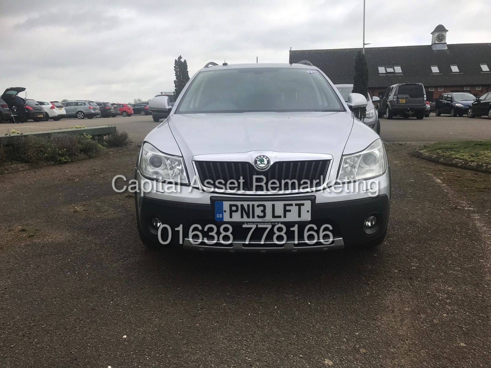 ON SALE SKODA OCTAVIA SCOUT 2.0TDI CR (13 REG) 4X4 - CLIMATE - AIR CON - ELEC PACK - Image 2 of 12