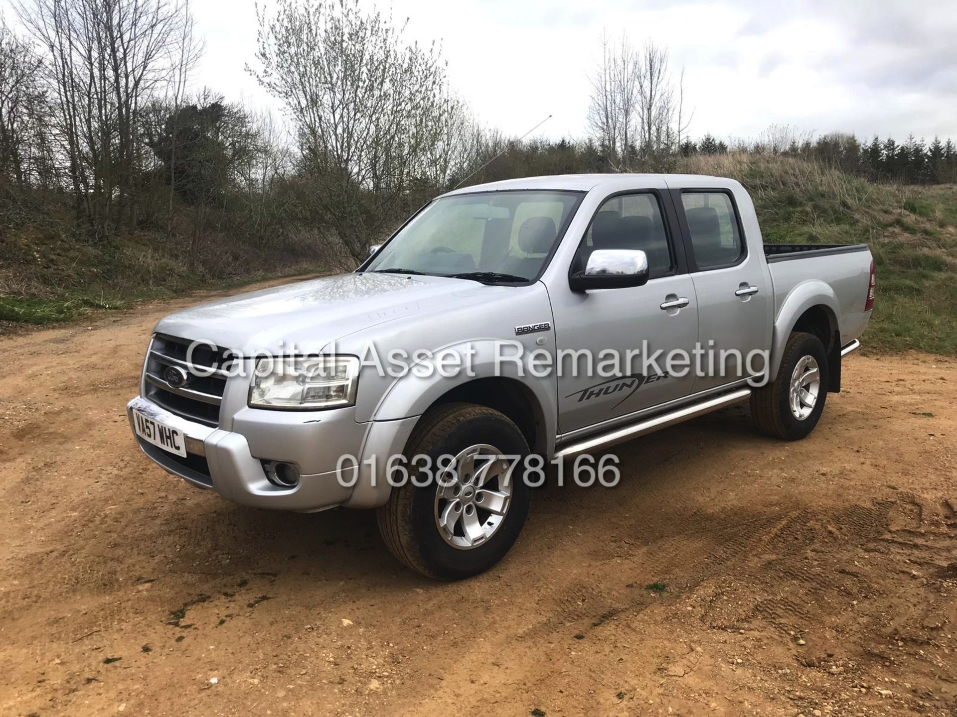 FORD RANGER 2.5TDCI "THUNDER / 143BHP" 4 DR / DOUBLE CAB (2008 MODEL) LEATHER - AIR CON - ELEC PACK - Image 3 of 13