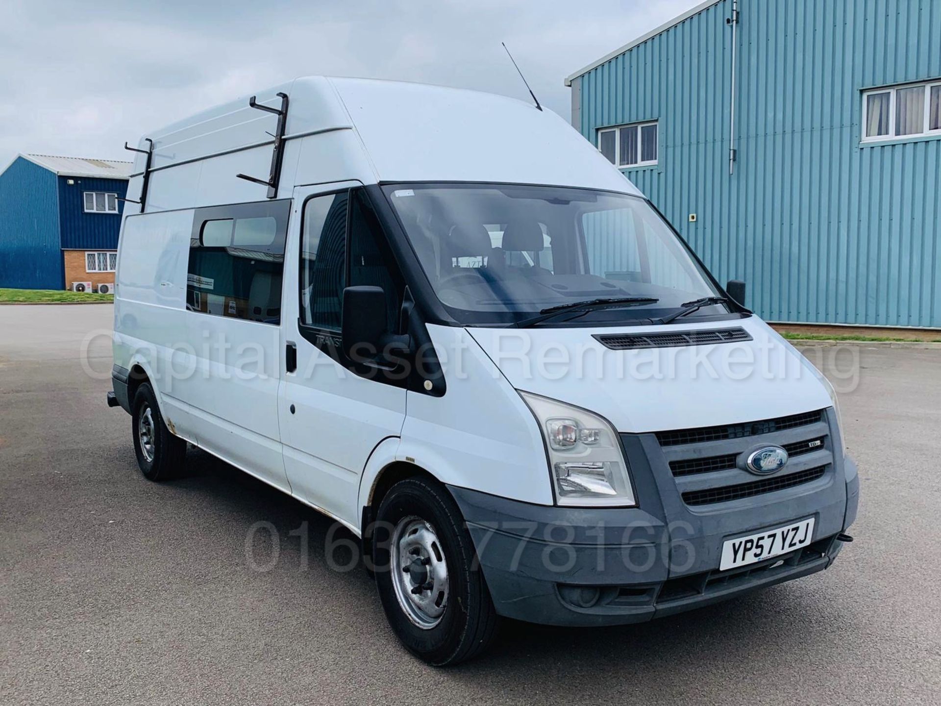 FORD TRANSIT T350L RWD *LWB HI-ROOF - MESSING UNIT / CREW VAN* (2008 MODEL) '2.4 TDCI - 100 BHP'