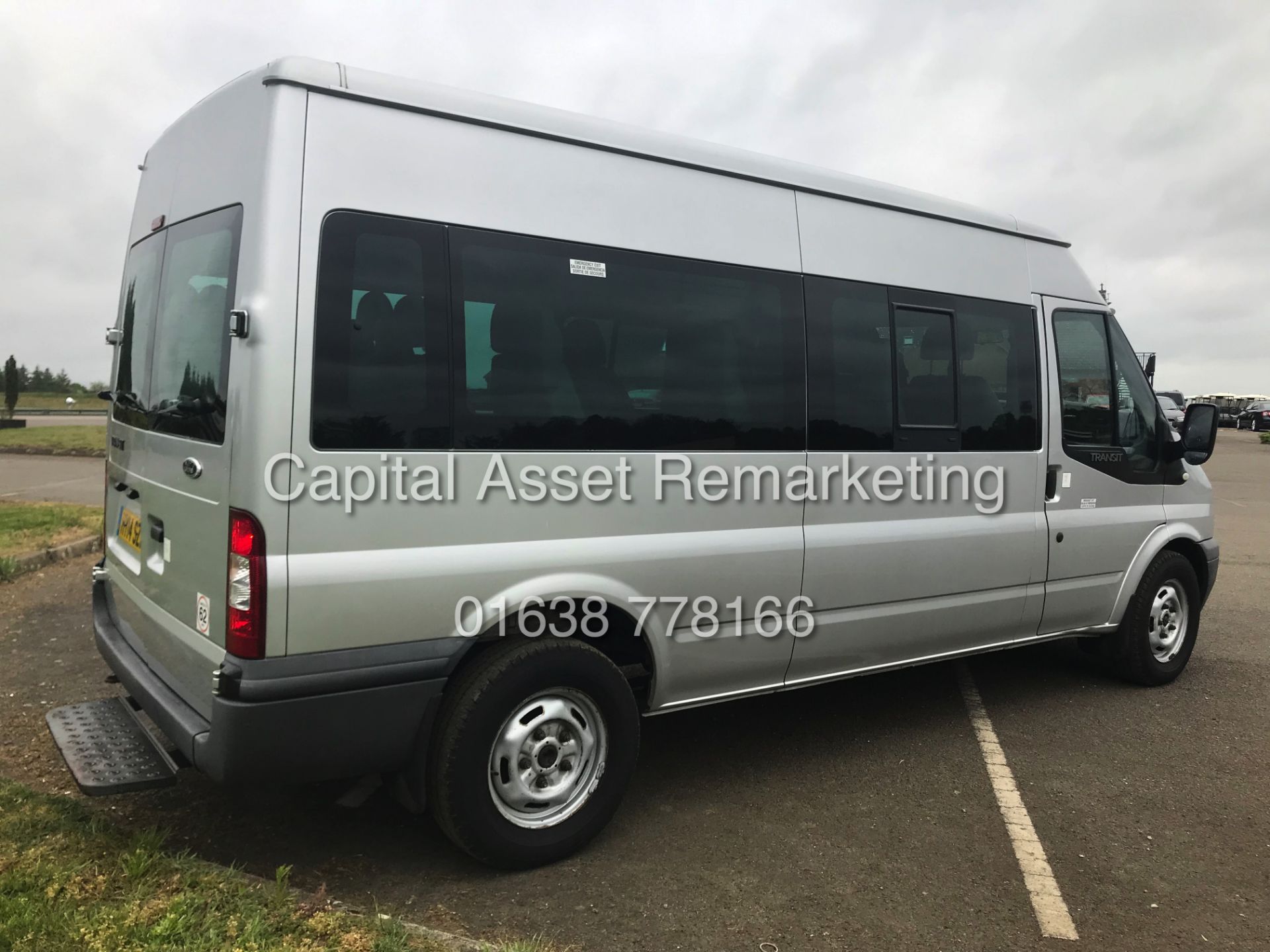 ON SALE FORD TRANSIT 2.2TDCI "135PSI - 6 SPEED" 15 SEATER MINIBUS (14 REG) LOW MILEAGE - Image 3 of 17