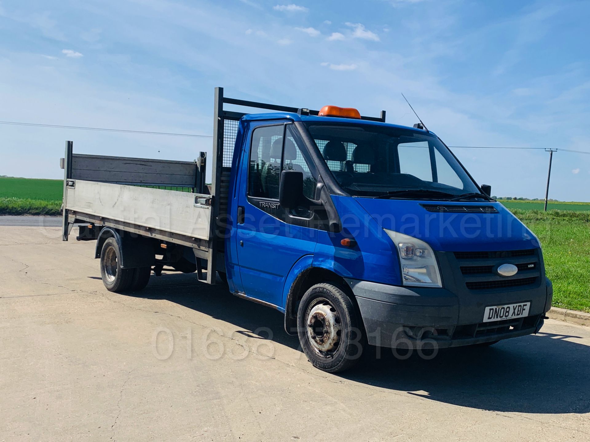 FORD TRANSIT 115 T350EF RWD *LWB - DROPSIDE TRUCK* (2008) '2.4 TDCI - 115 BHP - 6 SPEED' (3500 KG) - Image 2 of 33