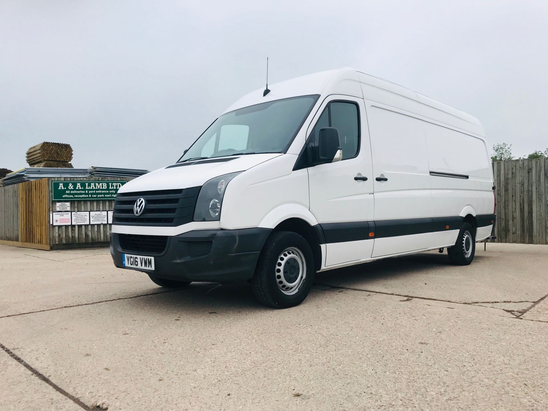 VOLKSWAGEN CRAFTER 2.0TDI "136"BHP LONG WHEEL BASE HI TOP - 16 REG - 1 KEEPER - 4.2 METRE LWB