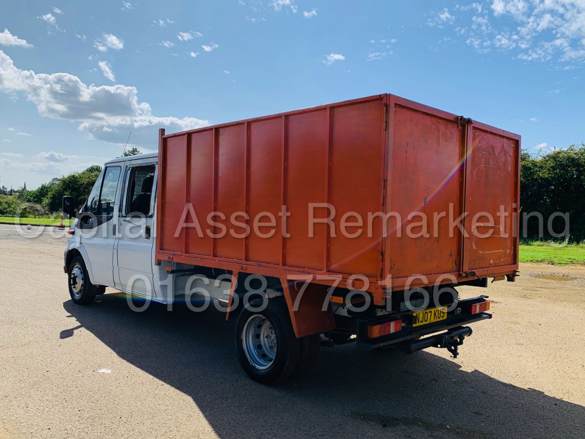 FORD TRANSIT 100 T350L RWD *6 SEATER D/CAB TIPPER* (2007) '2.4 TDCI - 100 BHP - 5 SPEED' (NO VAT) - Image 15 of 39