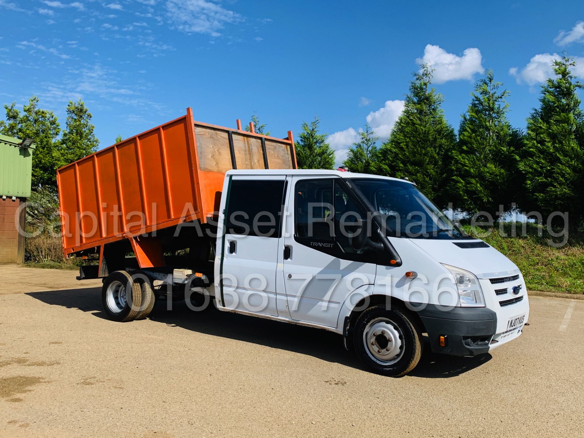 FORD TRANSIT 100 T350L RWD *6 SEATER D/CAB TIPPER* (2007) '2.4 TDCI - 100 BHP - 5 SPEED' (NO VAT) - Image 5 of 39