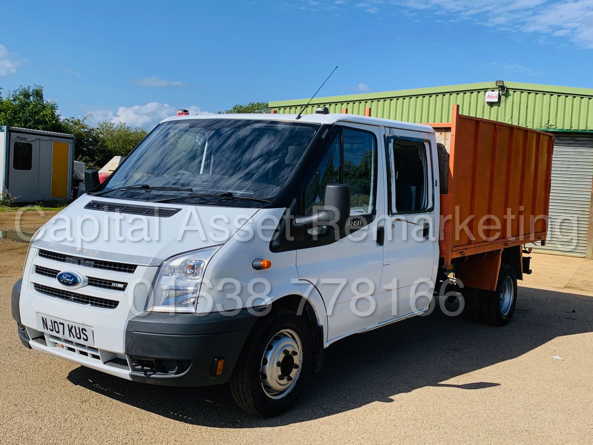 FORD TRANSIT 100 T350L RWD *6 SEATER D/CAB TIPPER* (2007) '2.4 TDCI - 100 BHP - 5 SPEED' (NO VAT) - Image 12 of 39