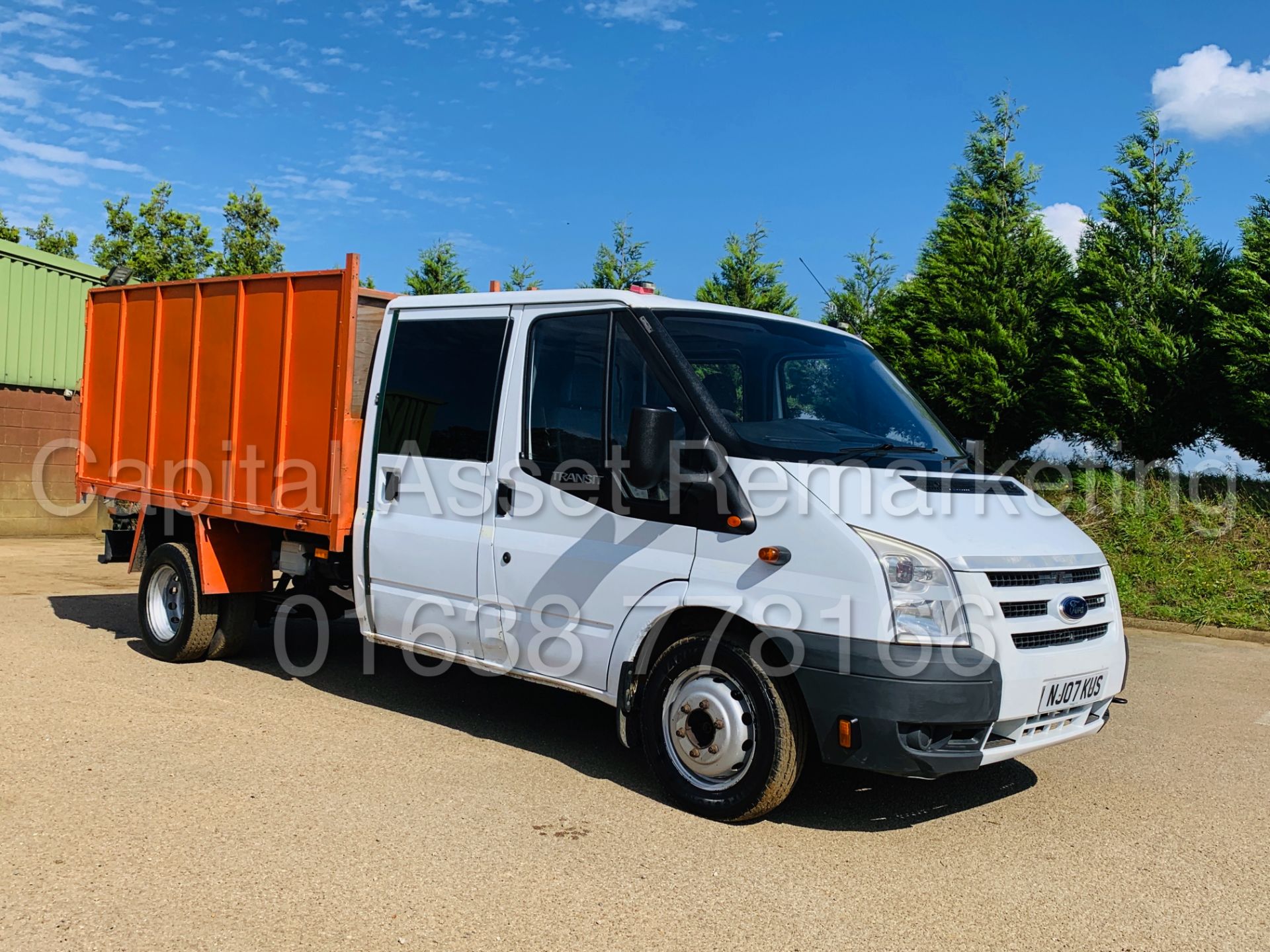 FORD TRANSIT 100 T350L RWD *6 SEATER D/CAB TIPPER* (2007) '2.4 TDCI - 100 BHP - 5 SPEED' (NO VAT) - Image 4 of 39