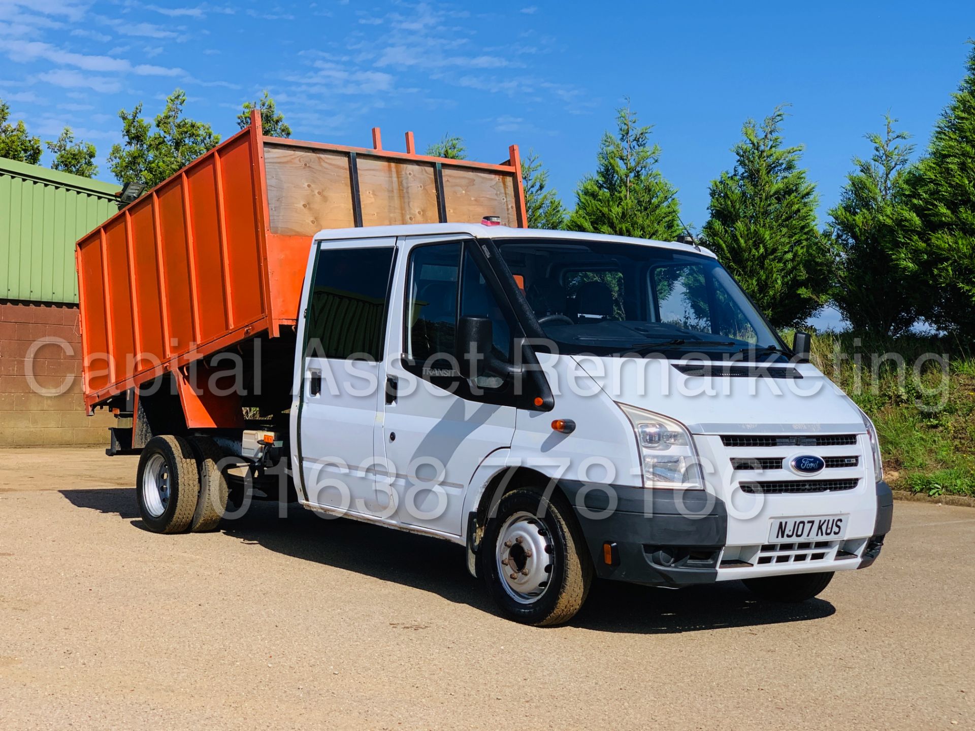 FORD TRANSIT 100 T350L RWD *6 SEATER D/CAB TIPPER* (2007) '2.4 TDCI - 100 BHP - 5 SPEED' (NO VAT)