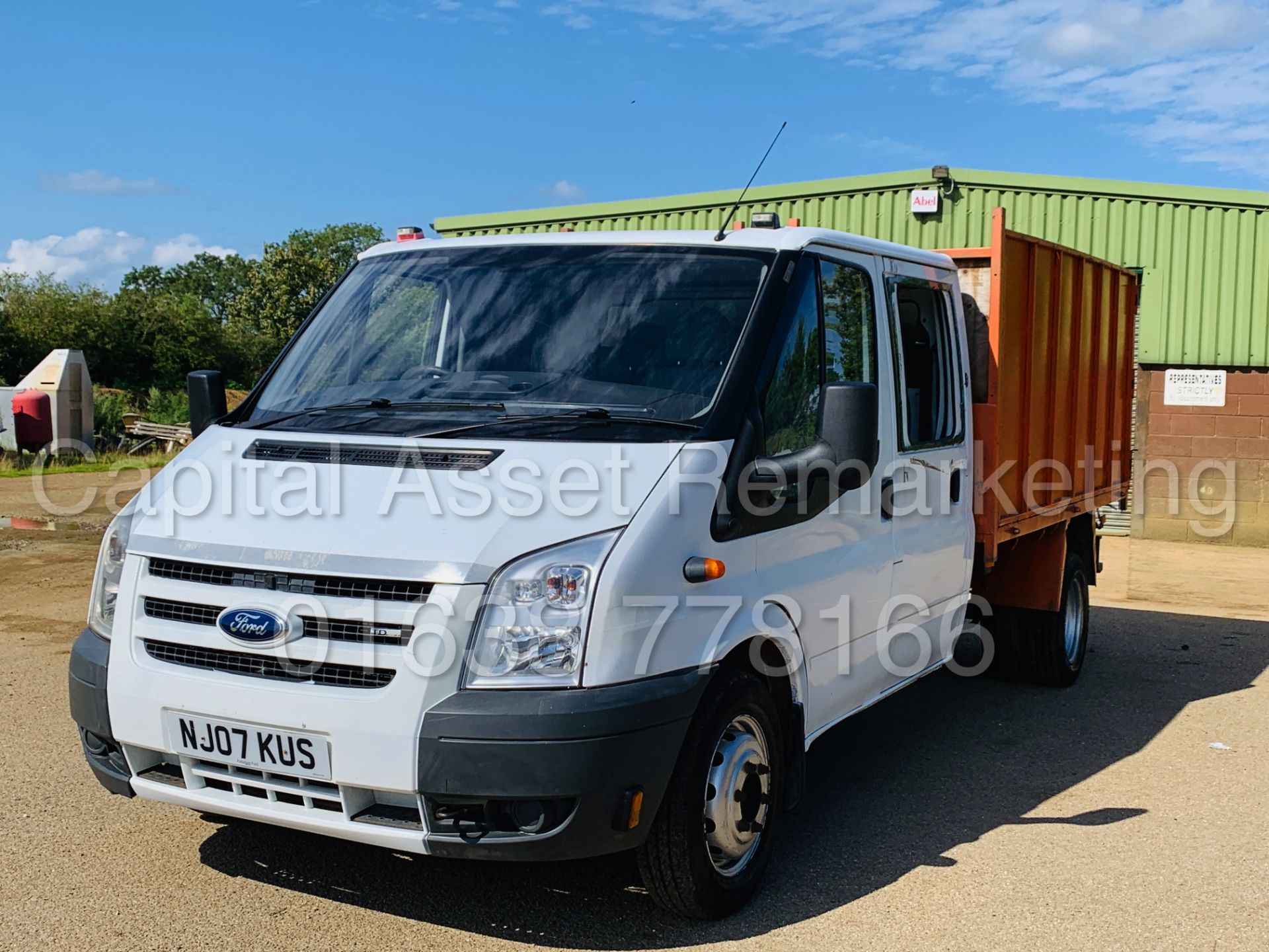 FORD TRANSIT 100 T350L RWD *6 SEATER D/CAB TIPPER* (2007) '2.4 TDCI - 100 BHP - 5 SPEED' (NO VAT) - Image 11 of 39