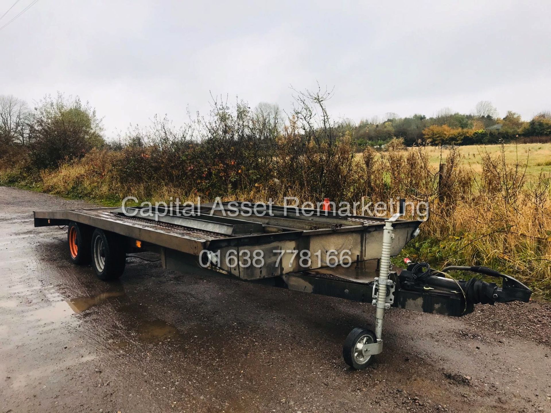 BRIAN JAMES TYPE "PRG" 17 FOOT RECOVERY TRAILER / CAR TRANSPORTER- RAMPS - DOUBLE AXEL - NO VAT !!!