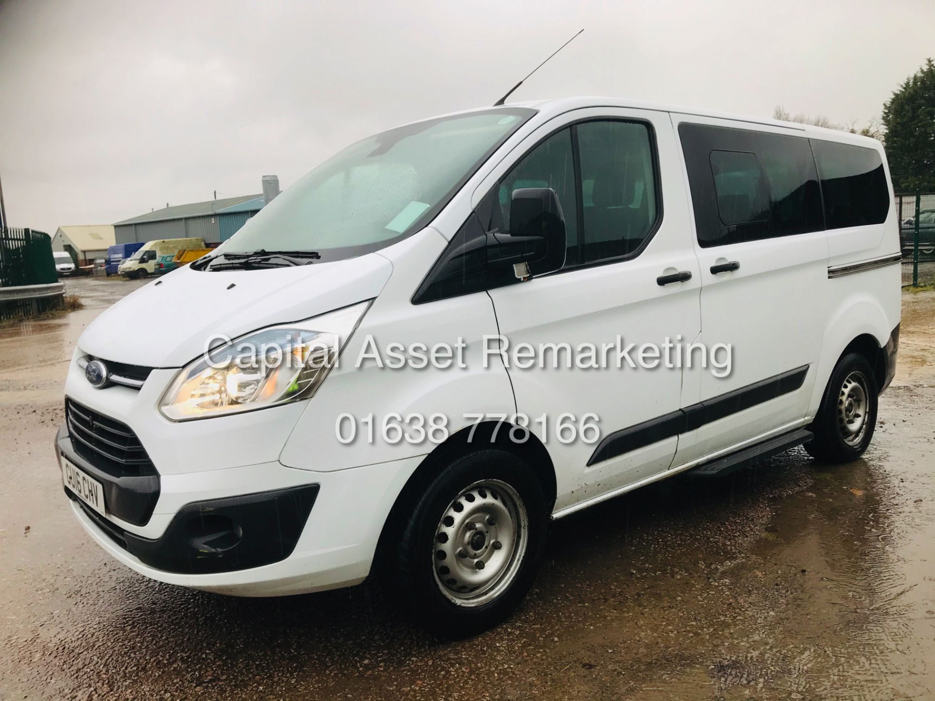 FORD CUSTOM "TOURNEO - TREND" 9 SEATER MINIBUS (16 REG) E-TEC STOP / START - 1 OWNER FSH *AIR CON*