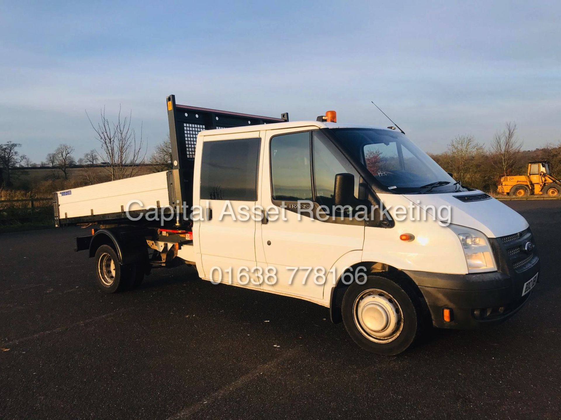 FORD TRANSIT 2.2TDCI "125 - 6 SPEED" T350 RWD "TIPPER" D/C (12 REG) ELEC PACK - 6 SEATER - 3500KG