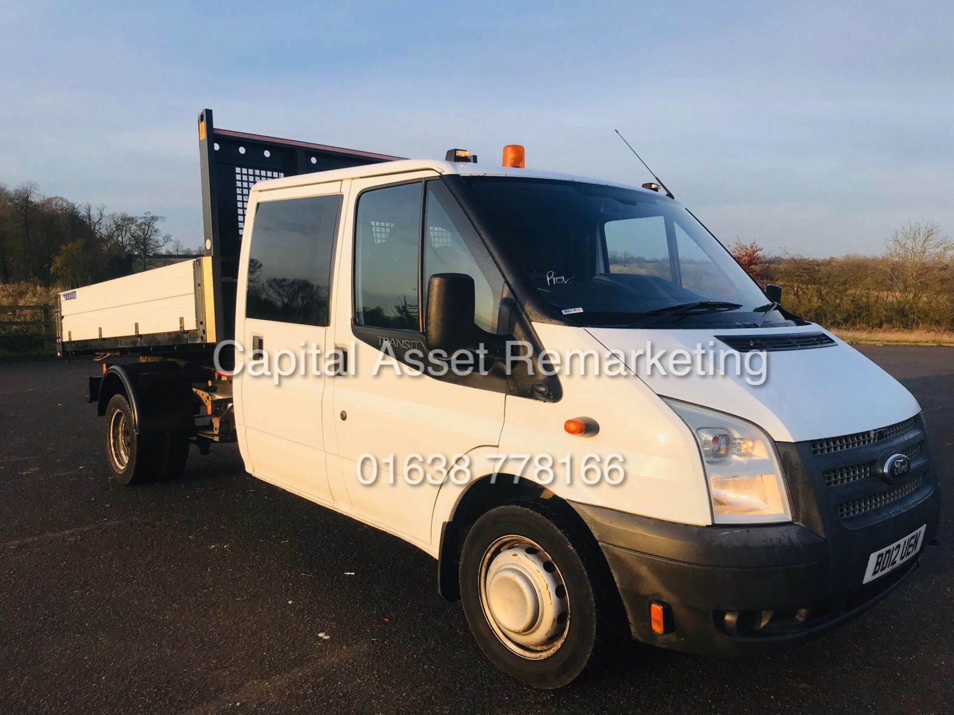 FORD TRANSIT 2.2TDCI "125 - 6 SPEED" T350 RWD "TIPPER" D/C (12 REG) ELEC PACK - 6 SEATER - 3500KG - Image 2 of 19