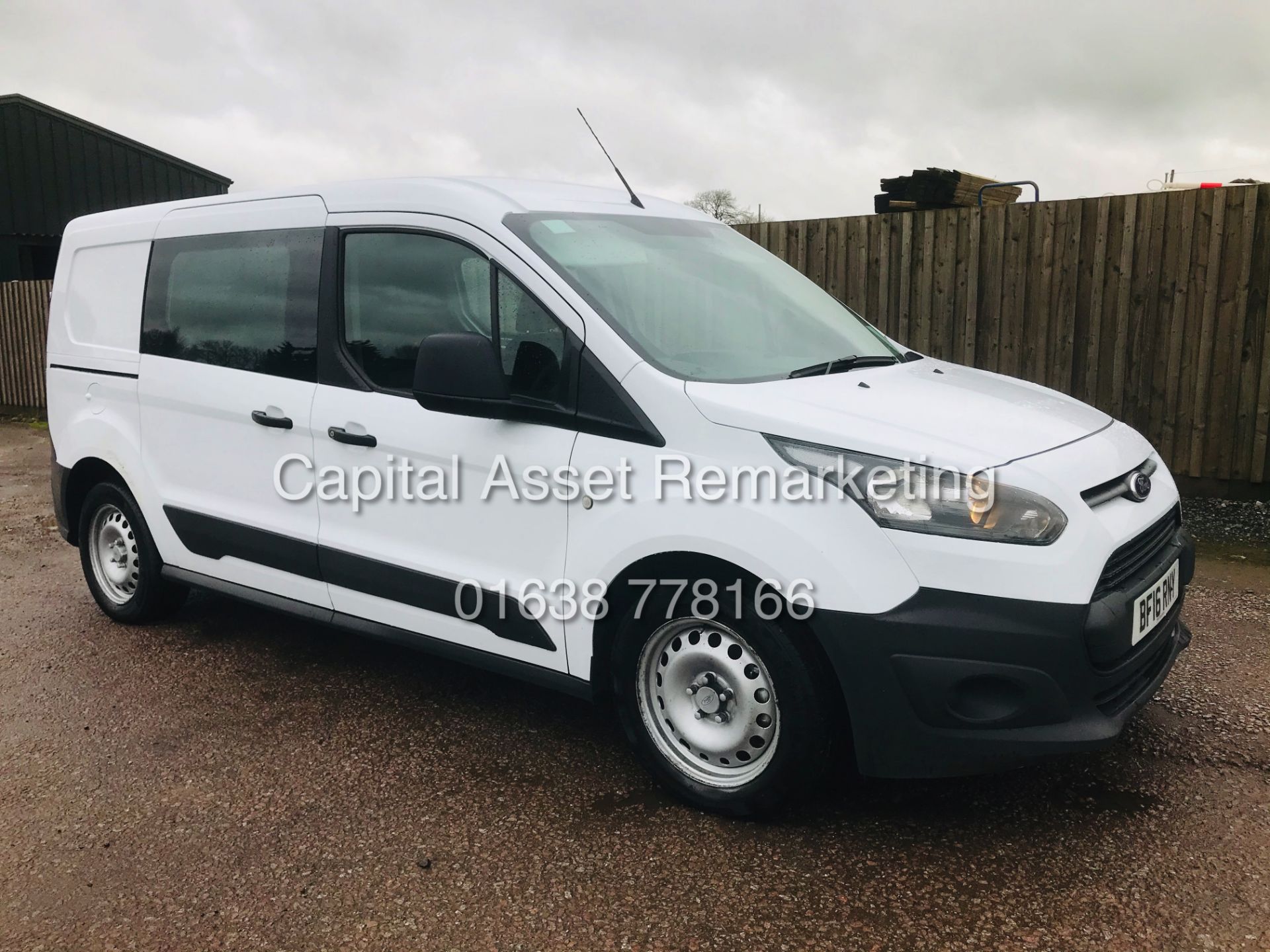 FORD TRANSIT CONNECT 1.6TDCI "5 SEATER DUALINER / COMBI VAN" LWB (16 REG - NEW SHAPE) 1 OWNER FSH - Image 9 of 22