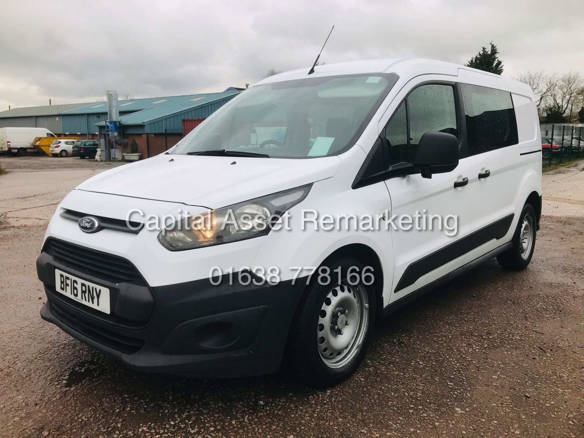 FORD TRANSIT CONNECT 1.6TDCI "5 SEATER DUALINER / COMBI VAN" LWB (16 REG - NEW SHAPE) 1 OWNER FSH