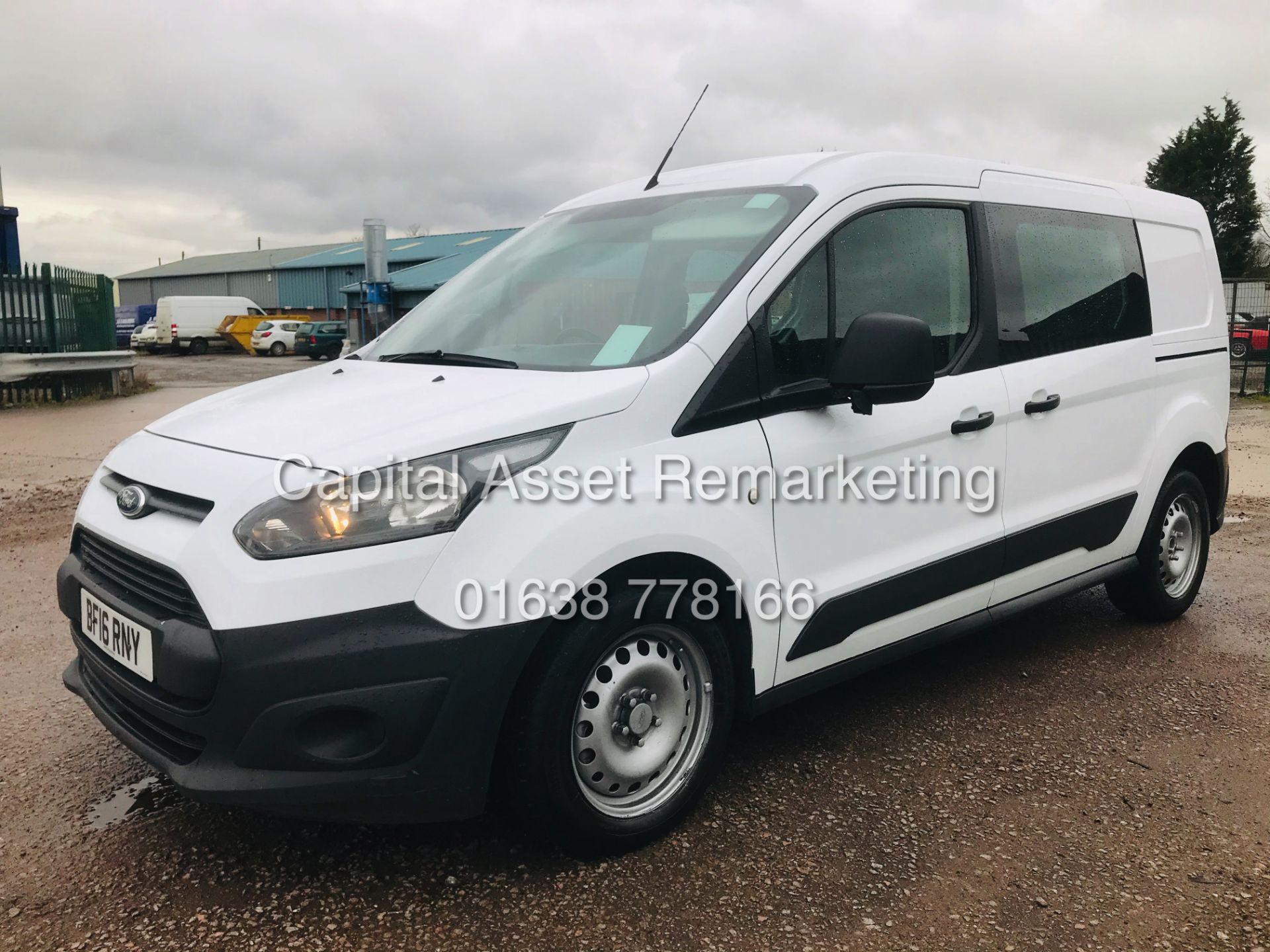 FORD TRANSIT CONNECT 1.6TDCI "5 SEATER DUALINER / COMBI VAN" LWB (16 REG - NEW SHAPE) 1 OWNER FSH - Image 2 of 22