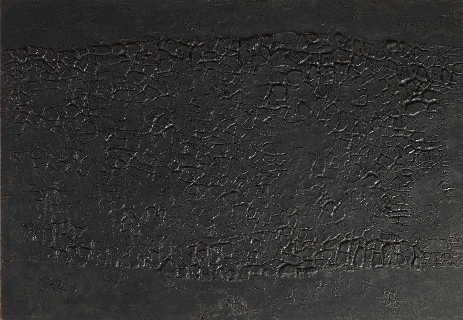 ALBERTO BURRI Cretto nero A.