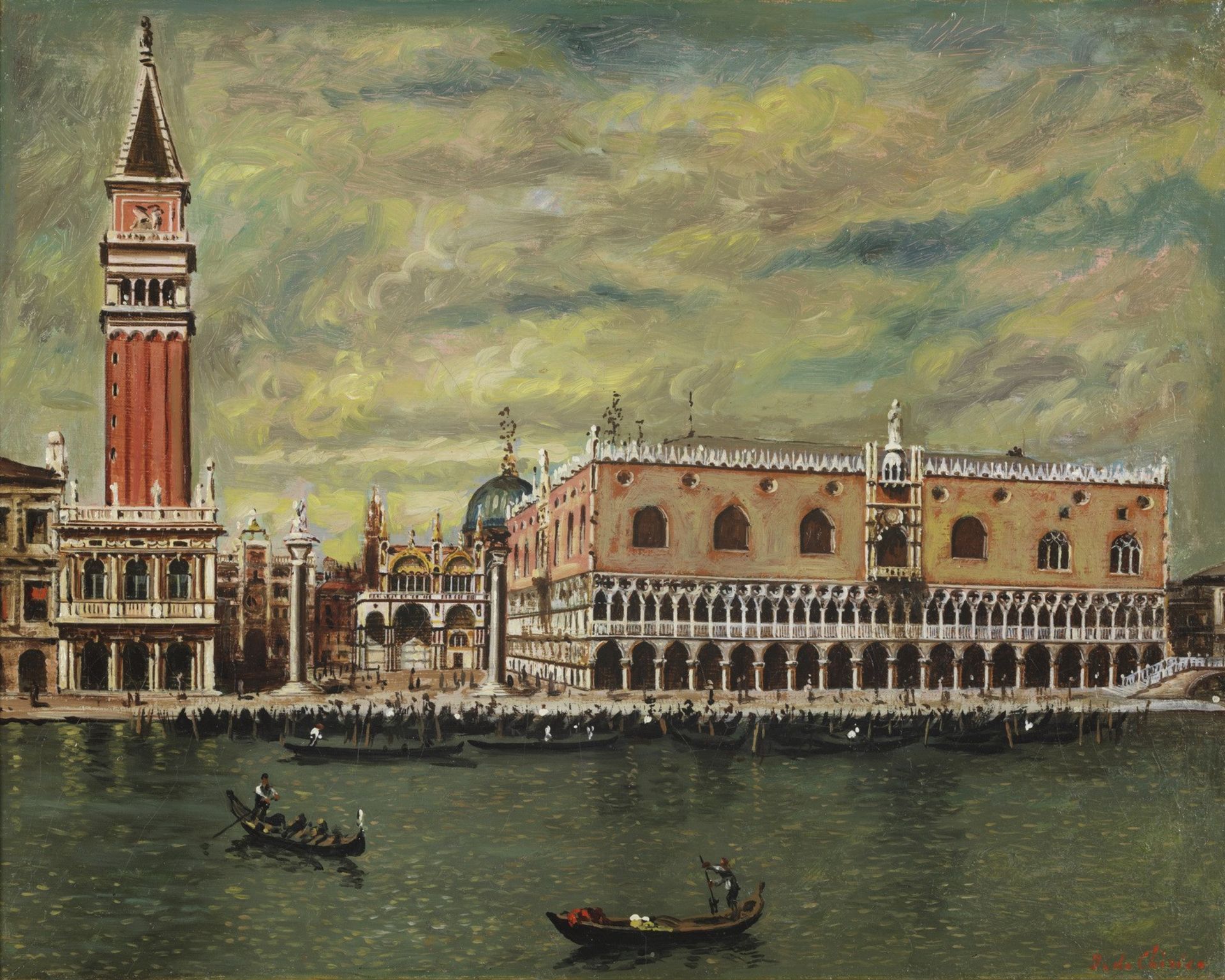 GIORGIO DE CHIRICO Venice (Palazzo Ducale).