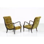 EZIO LONGHI Pair of armchairs.