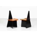 CLAUDIO SALOCCHI Pair of chairs.