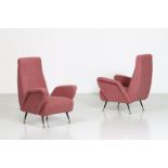 NINO ZONCADA Attributed to. Pair of armchairs.