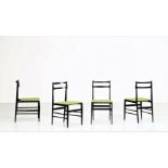 MANIFATTURA ITALIANA Four chairs.