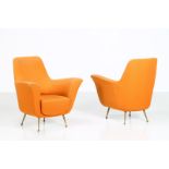 ICO PARISI Attributed to. Pair of armchairs.