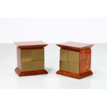 FRIGERIO DI DESIO Pair of bedside tables.