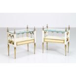 MANIFATTURA ITALIANA Pair of bedside tables.