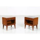 MANIFATTURA ITALIANA Pair of bedside tables.