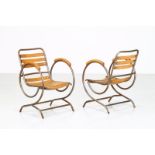 MANIFATTURA ITALIANA Pair of armchairs.