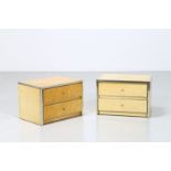 SANDRO PETTI Attributed to. Pair of bedside tables.