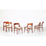 SILVIO CAVATORTA Six chairs.