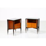 MANIFATTURA ITALIANA Pair of bedside tables.