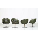 GASTONE RINALDI Four armchairs.