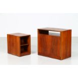 GIUSEPPE RIVADOSSI Two living room cabinets.