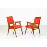 MANIFATTURA ITALIANA Pair of armchairs.