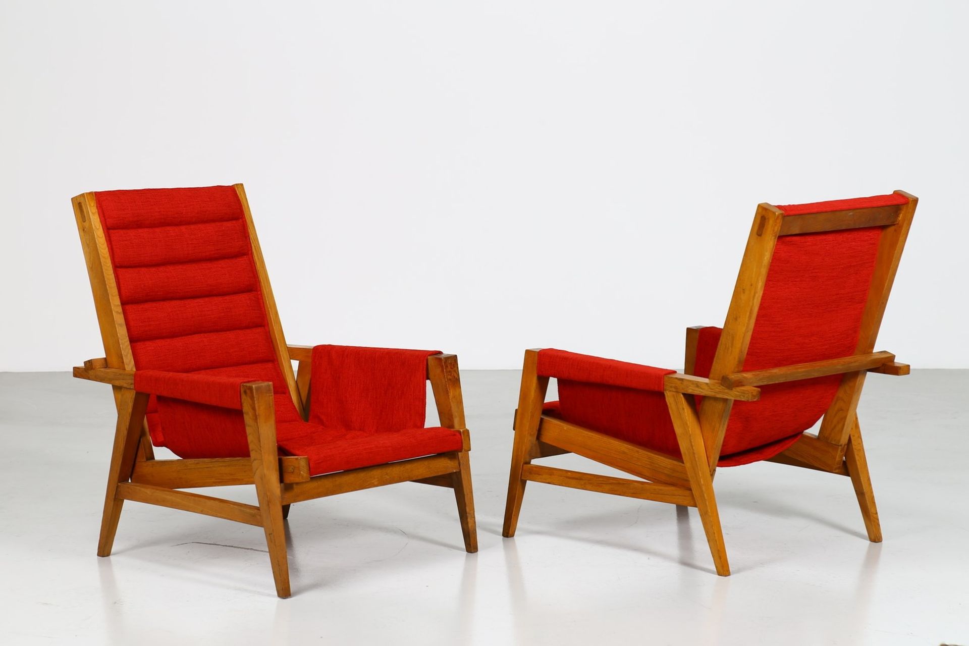 GIULIO ALCHINI Pair of armchairs.