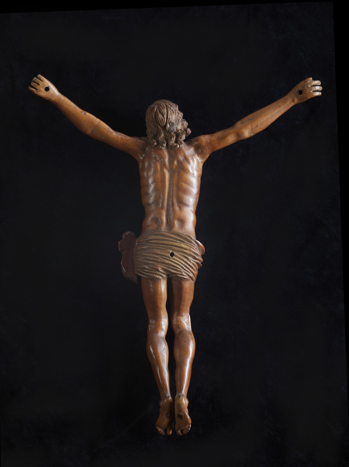 MANIFATTURA ITALIANA DEL XVIII SECOLO Christ in carved wood. - Image 2 of 2