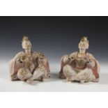 MANIFATTURA FRANCESE DEL XIX-XX SECOLO Pair of jugglers Magot.