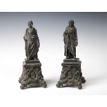 MANIFATTURA AUSTRIACA DEL XIX SECOLO Pair of bronze figures.
