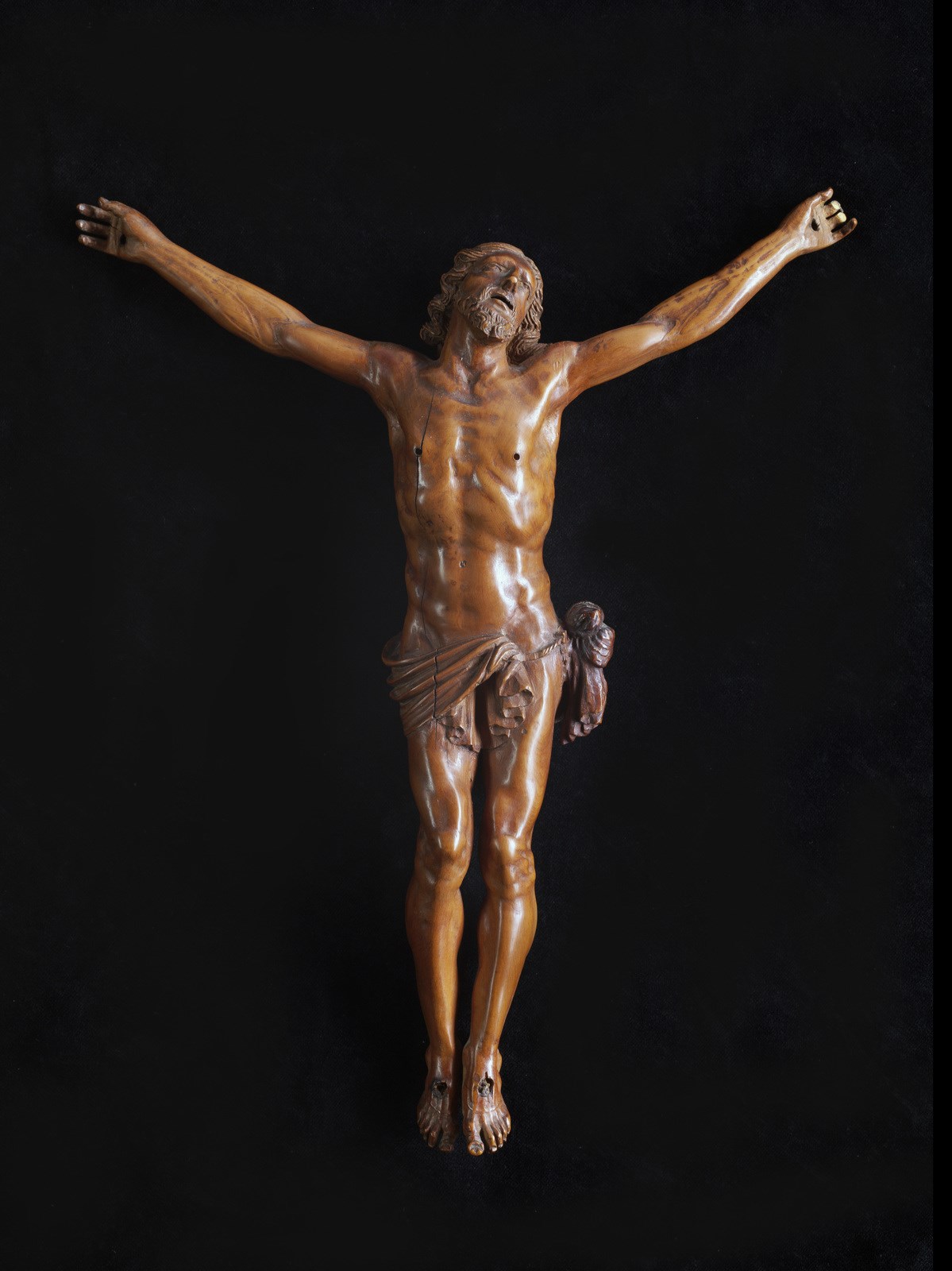 MANIFATTURA ITALIANA DEL XVIII SECOLO Christ in carved wood.