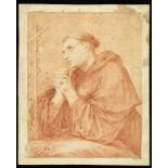 ARTISTA VENETO DEL XVIII SECOLO Saint Francis in prayer. .