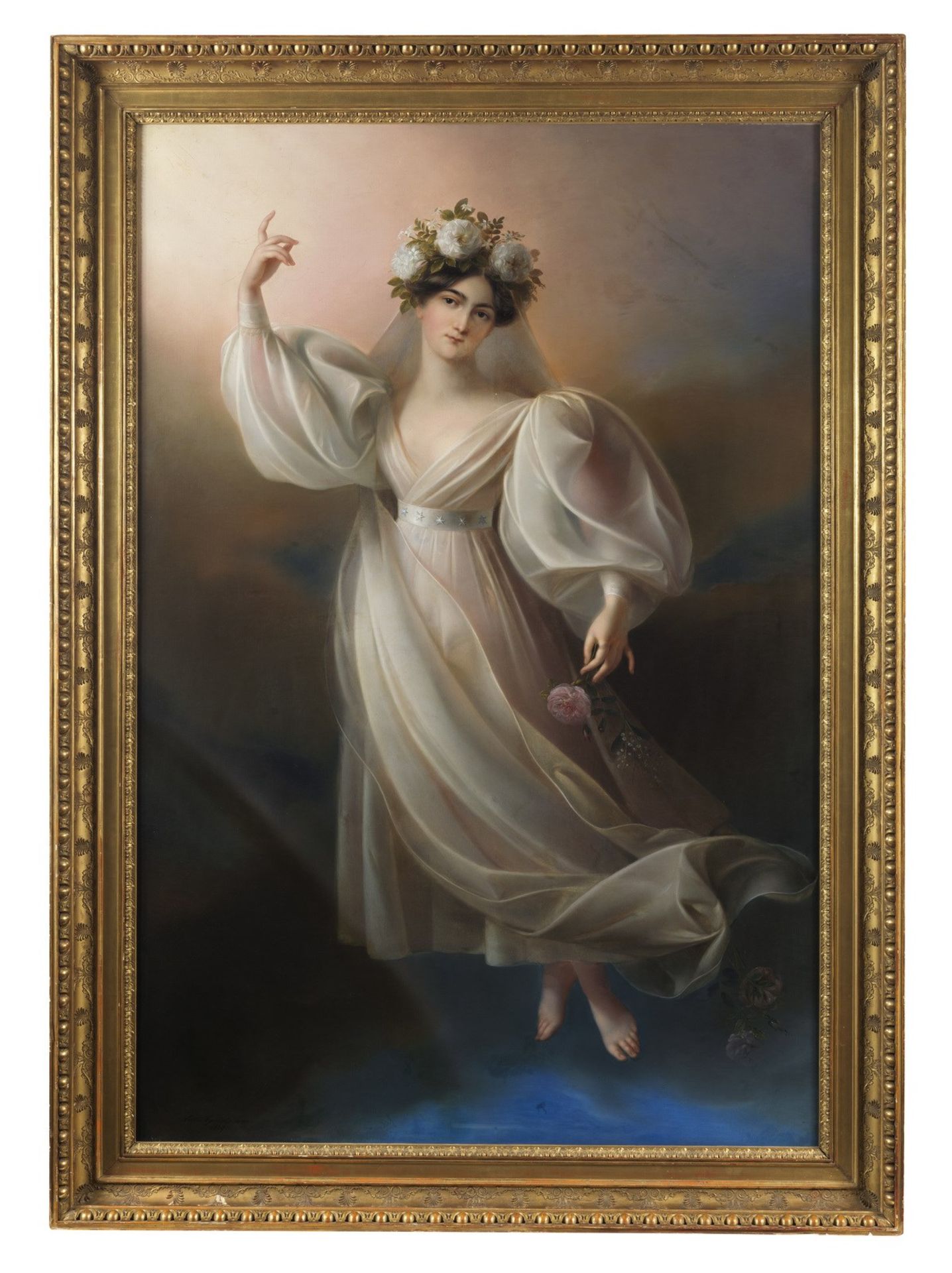 KARL AGRICOLA Portrait of the dancer Fanny Elssler as Flora. - Bild 3 aus 4